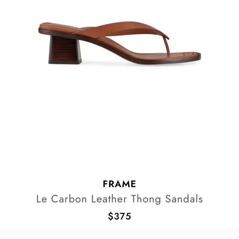 Frame Le Carbon Leather Sandal size 37.5
